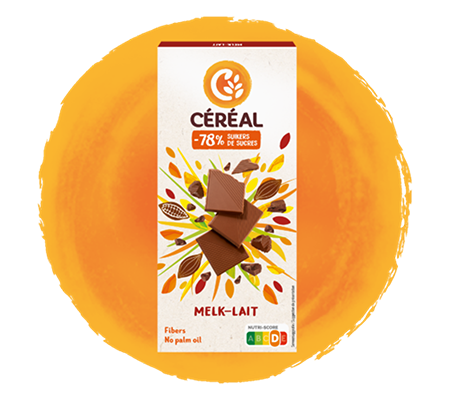 Tablette de chocolat au lait