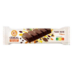 Barre de chocolat noir