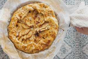 Tarte aux pommes et à la cannelle sans gluten