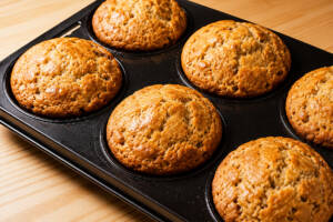 Kastanjemuffins met geitenkaas
