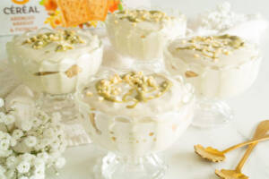 Pistache trifle