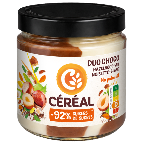 Duo Choco Hazelnoot-Wit