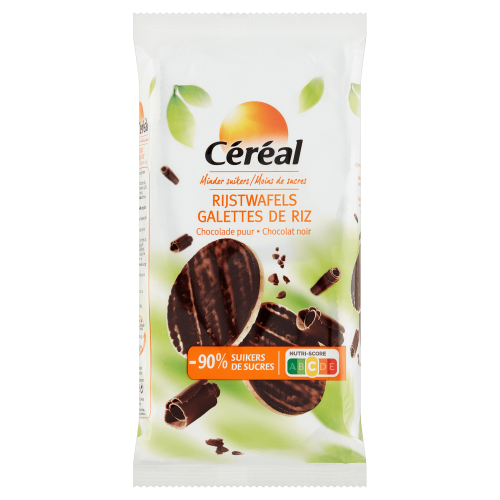 Galettes de riz au chocolat noir