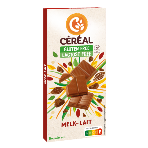 Chocolat au lait sans gluten & sans lactose de Céréal