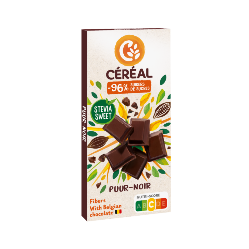 Tablette de chocolat noir avec Stevia